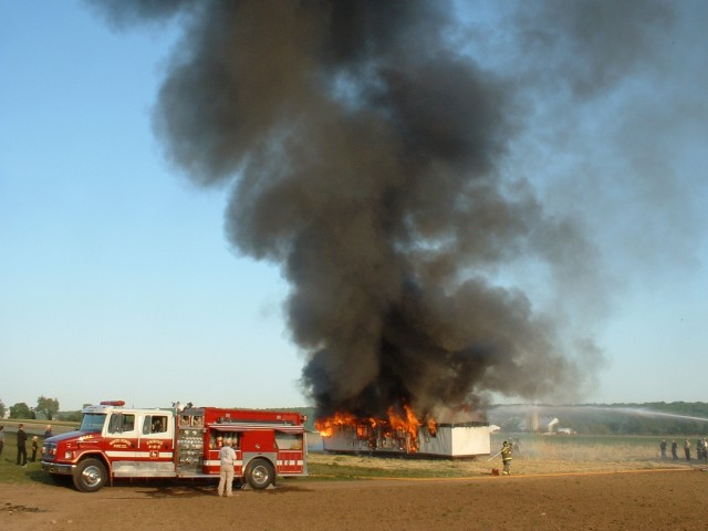 Mobile Home Fire, Route 340, May 2003